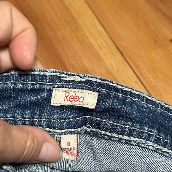 Reba Dark Blue Country Girl Straight leg Jeans size 8 - Picture 3 of 7